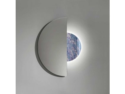 Lustro podswietlane Luna z dekoracja z postarzanego lustra. GieraDesign