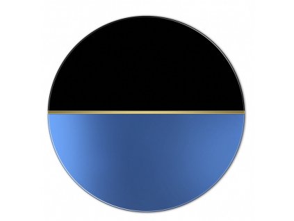 Zrkadlo Demi Blue - Modrá - Okrúhle