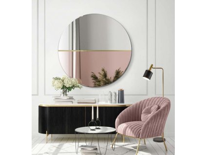 Zrkadlo Demi Rose Gold - Medená;Ružová - Okrúhle