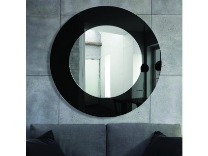 Zrkadlo Modern Line Black - Čierna - Okrúhle