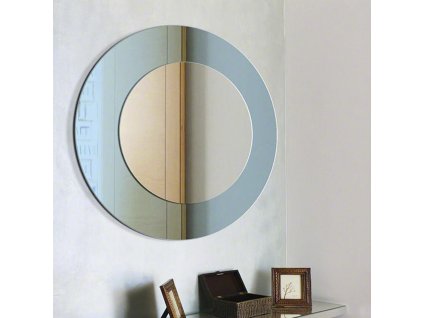 Zrkadlo Modern Line Blue - Modrá - Okrúhle
