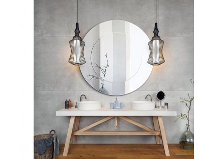 Zrkadlo Modern Line Opti White - Biela - Okrúhle