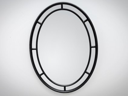 Zrkadlo Jade 91 x 120 cm - Čierna - Oválne