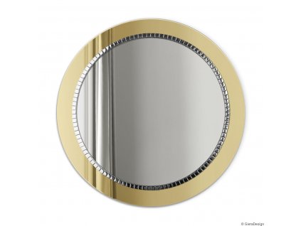 Zrkadlo Bracelet Gold - Zlatá, Strieborná - Okrúhle
