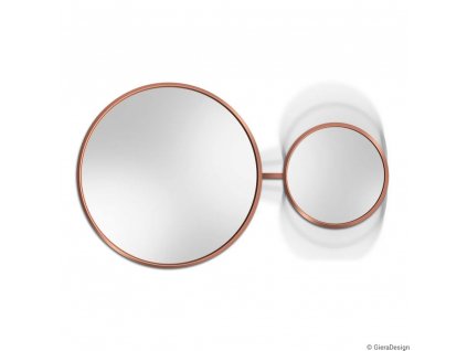 Zrkadlo Scandi Duo Copper - Medená - Okrúhle