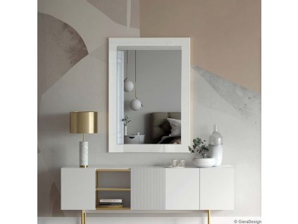 Zrkadlo Modern SQ R10 White - Biela - Štvorcové;Obdĺžnikové