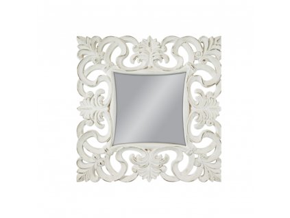 Zrkadlo Mouron P 100 x 100 cm - Biela - Štvorcové