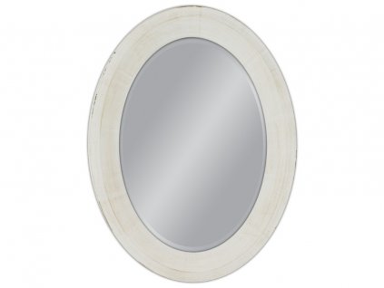 Zrkadlo Olivet P 60x80 cm - Biela - Oválne