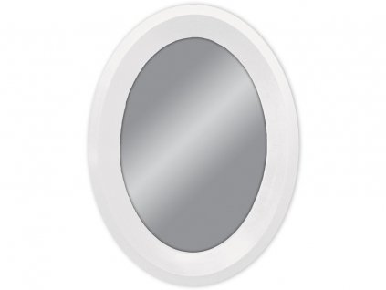 Zrkadlo Olivet W 60x80 cm - Biela - Oválne