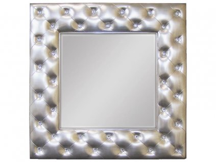 Zrkadlo Barentin S 98x98 - Strieborná - Štvorcové
