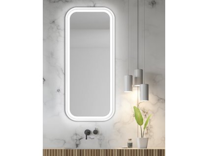 Zrkadlo do kúpelne s LED - Mirel White LED - Biela - Obdĺžnikové