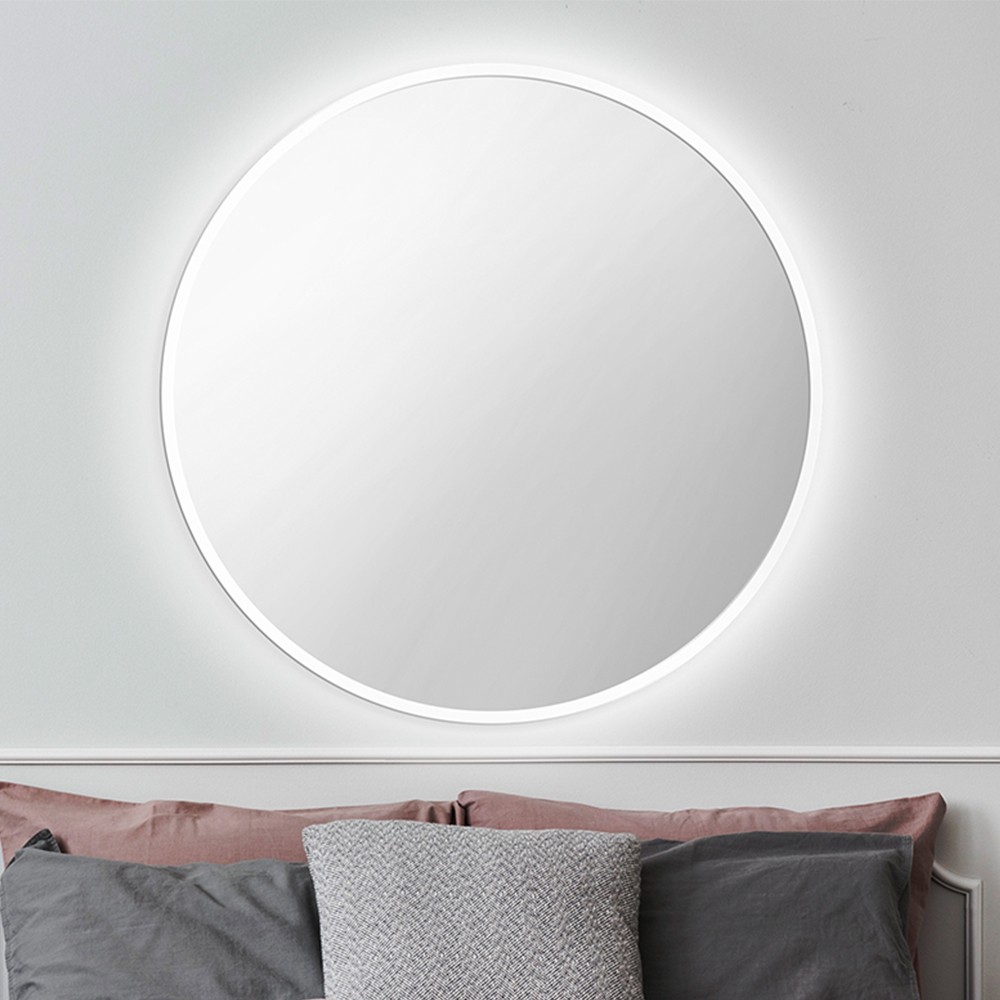 Zrkadlo Nordic White LED Rozmer zrkadla: ø 90 cm