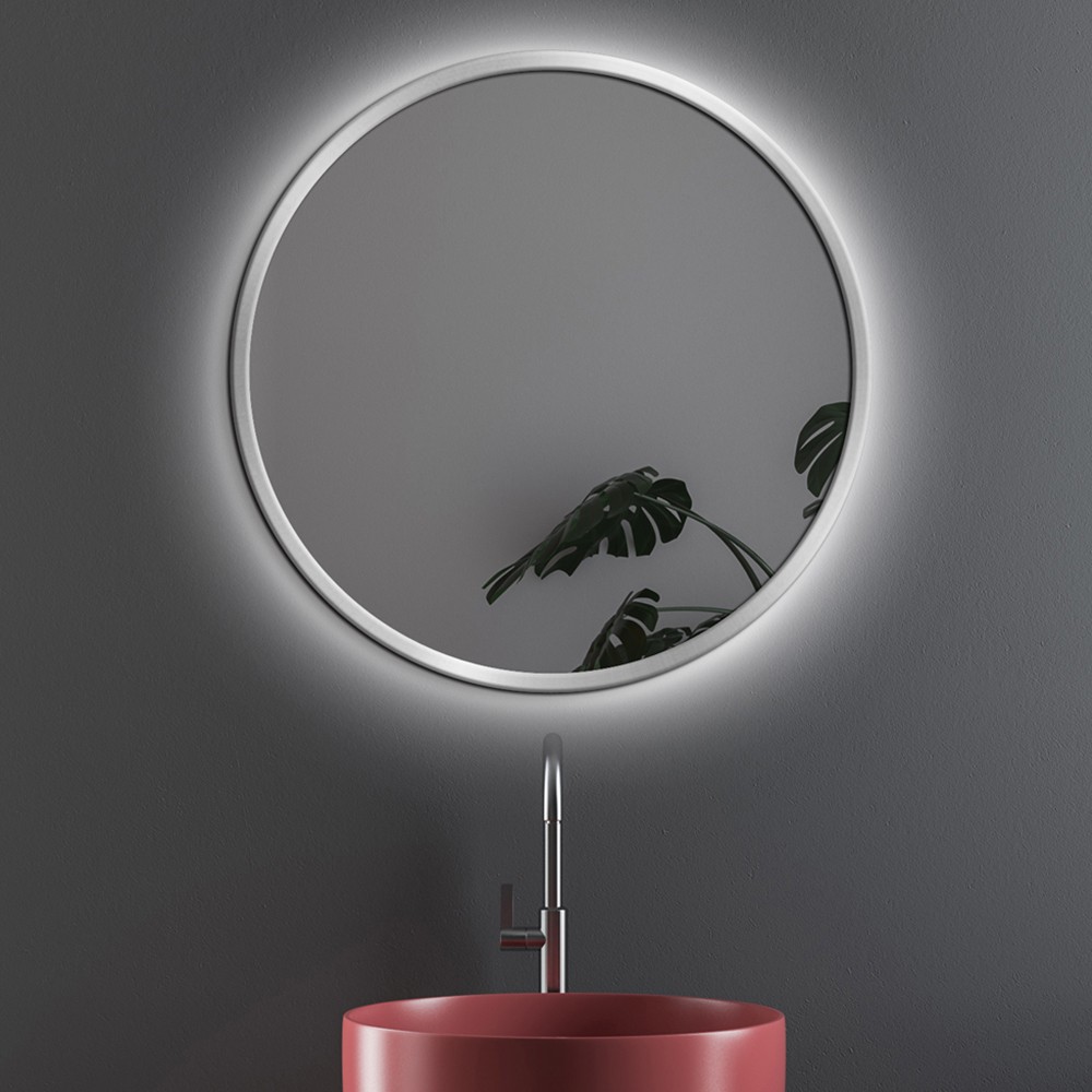 Zrkadlo Nordic Silver LED Rozmer zrkadla: ø 70 cm