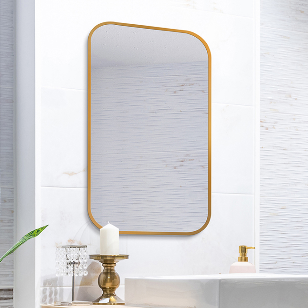 Zrkadlo Mirel SLIM Gold Rozmer zrkadla: 60 x 80 cm