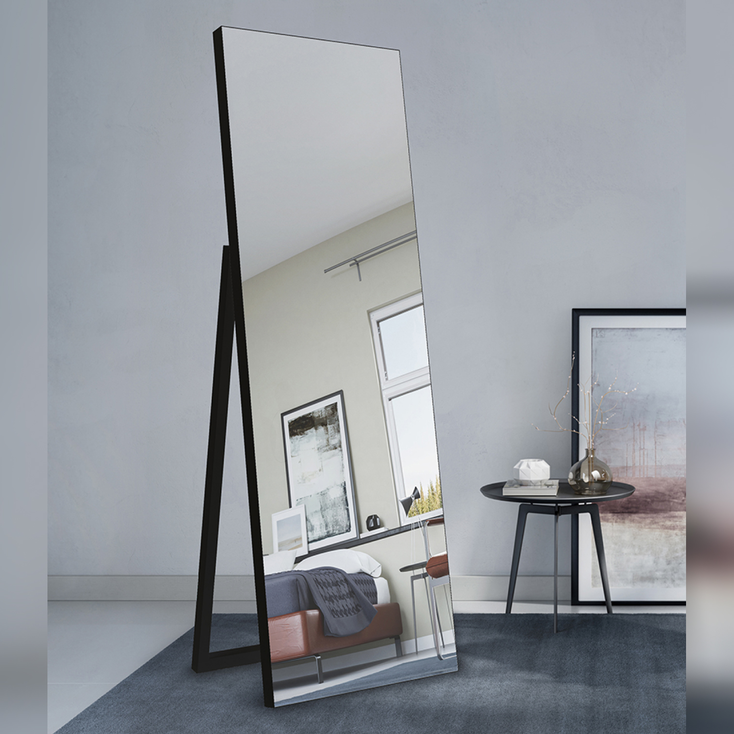Zrkadlo Ilex Black Rozmer zrkadla: 60 x 160 cm