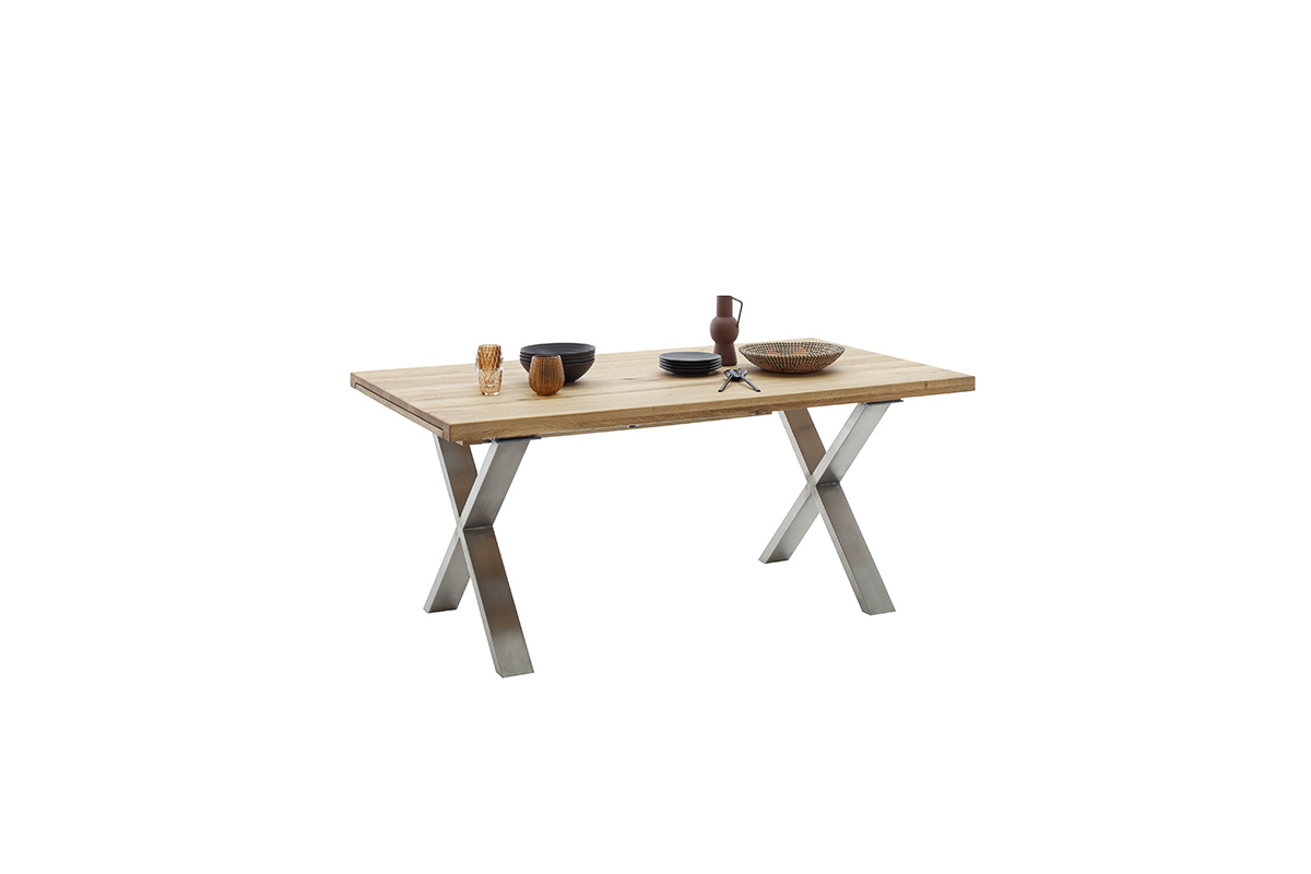 Jedálenský rozkladací stôl Brooklyn divoký dub II Rozmer: 200 (300) cm x 100 cm x 77 cm