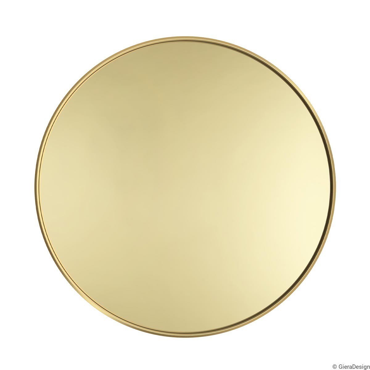 Zrkadlo Scandi Mono Gold Rozmer: Ø 90 cm