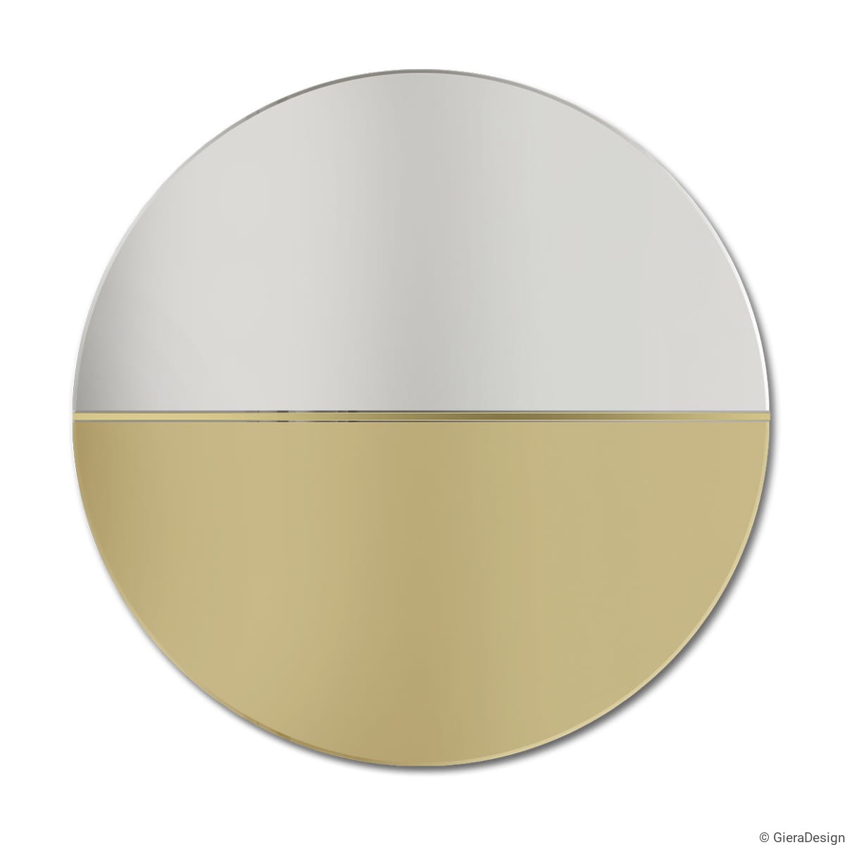 Zrkadlo Demi Gold Mirror Rozmer: Ø 90 cm