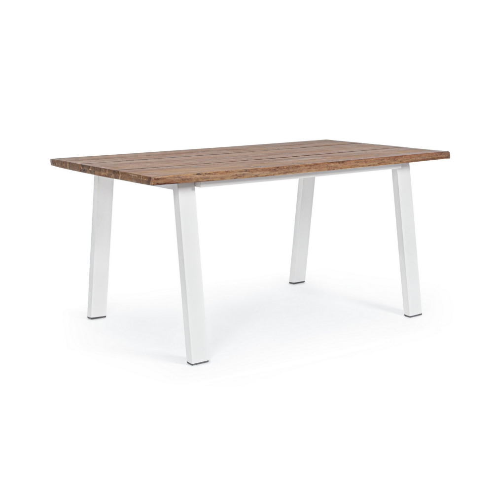 Vonkajší jedálenský stôl OSLO 160x90 cm Farba: Biela