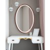 Zrkadlo do kúpelne s LED - Nordic Oval Copper LED - Medená - Oválne- 3