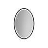 Zrkadlo do kúpelne s LED - Nordic Oval Black LED - Čierna - Oválne- 2