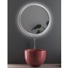 Zrkadlo do kúpelne s LED - Nordic Silver LED - Strieborná - Okrúhle- 4