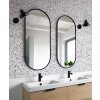 Zrkadlo Ambient Slim Black - Čierna - Oválne- 4