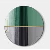 Zrkadlo Demi Dark Green - Zelená;Grafit - Okrúhle
