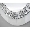 Zrkadlo Glamour White - Biela - Okrúhle- 2