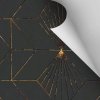 Fan Black&Gold (Funkcia Vinyl on textured non-woven fabric concrete)