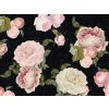 Roses dark blue (Funkcia Vinyl on textured non-woven fabric craft)