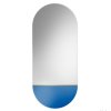 Zrkadlo Novi Blue - Modrá - Oválne