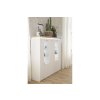 Komoda CALI highboard 3 dvere - Biela- 4