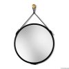 Zrkadlo Scandi Belt black - Čierna - Okrúhle- 8