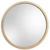 Zrkadlo Scandi Wood - Hnedá - Okrúhle- 6
