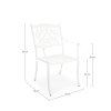 Záhradná stolička Ivrea (Farba Biela)