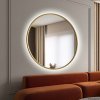 Zrkadlo Scandi LED Gold - Zlatá - Okrúhle- 2