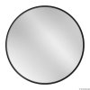 Lustro Scandi Slim czarne okragle podswietlane. GieraDesign