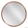 Zrkadlo Scandi Copper - Medená - Okrúhle- Glamourdesign