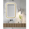 Zrkadlo do kúpelne s LED - Mirel Gold LED - Zlatá - Obdĺžnikové- 4
