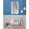 Zrkadlo do kúpelne s LED - Mezos White LED - Biela - Obdĺžnikové- 4