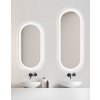 Zrkadlo do kúpelne s LED - Zeta White LED - Biela - Oválne- 3