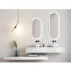 Zrkadlo do kúpelne s LED - Zeta Silver LED - Strieborná - Oválne- 3