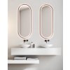 Zrkadlo do kúpelne s LED - Zeta Copper LED - Medená - Oválne- 2