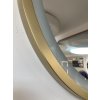 Zrkadlo do kúpelne s LED - Zeta Gold LED - Zlatá - Oválne- 3