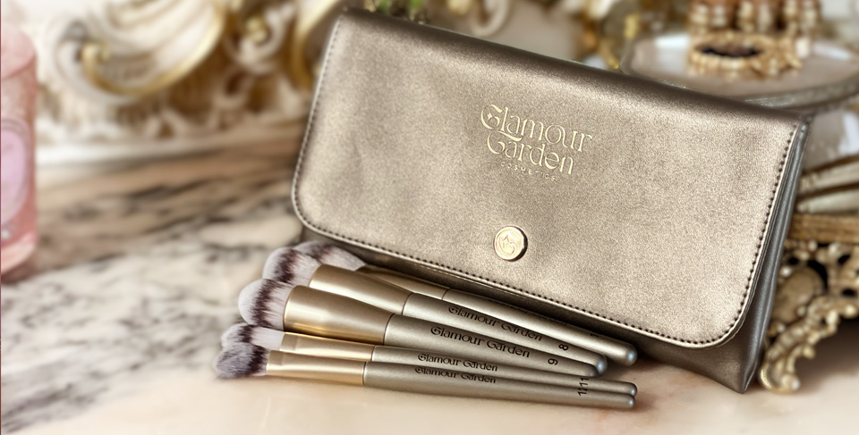 glamour garden cosmetics advanced makeup brush set