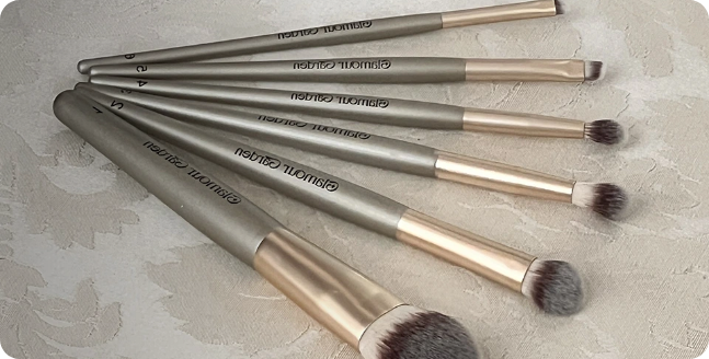 glamour garden cosmetics advanced makeup brush set