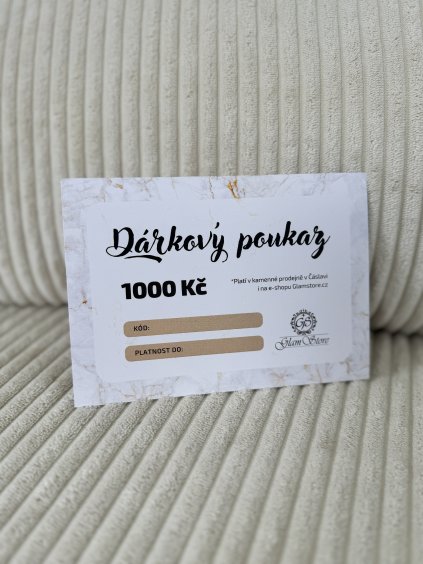 Dárkový poukaz 1000
