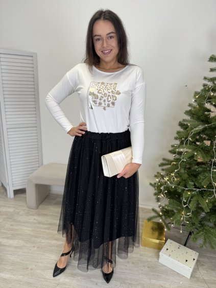 Třpytivá tylová sukně Girly