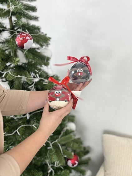 Dámské vánoční froté ponožky v dárkovém balení koule